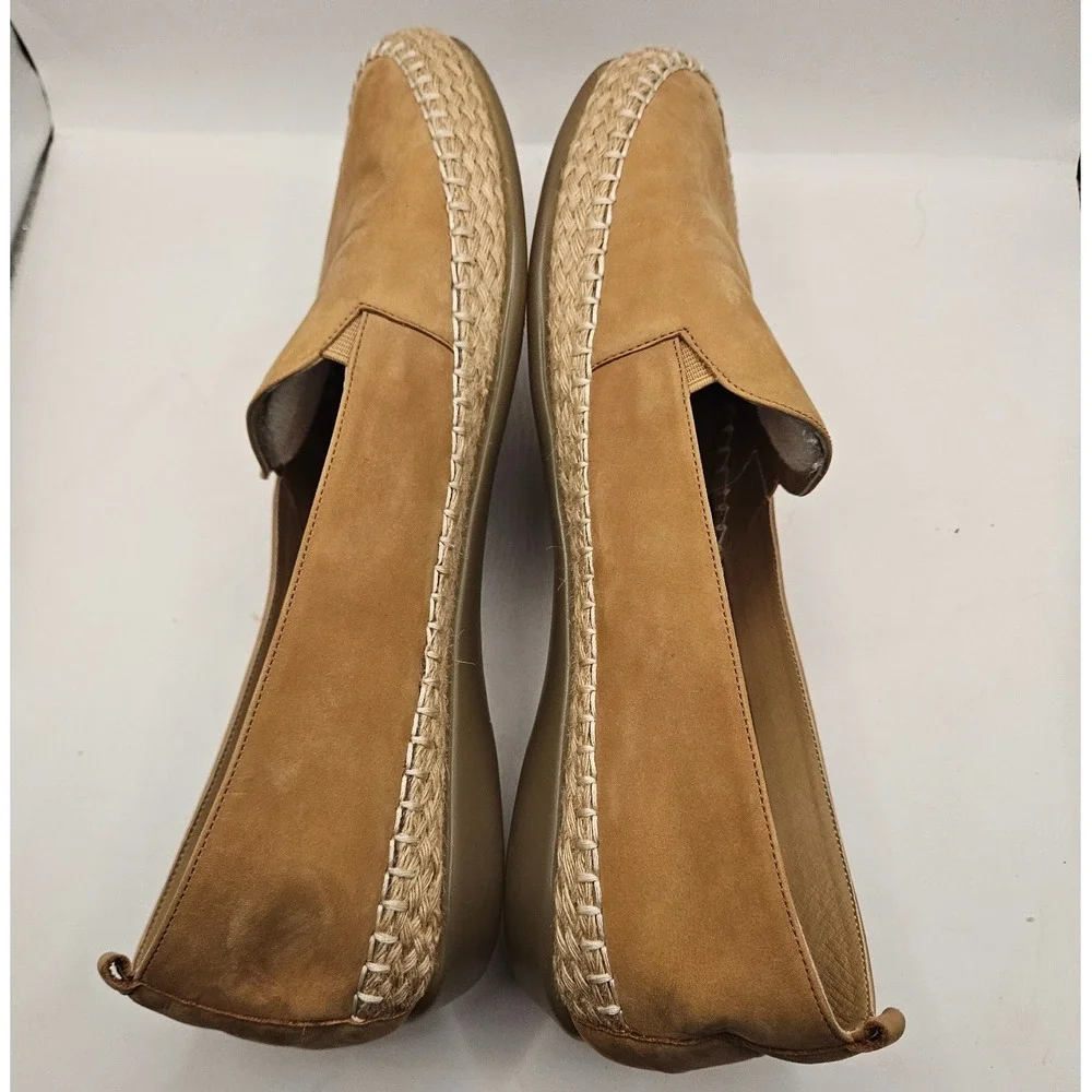 VANELI SPORT Sz‎ 11 N Tan Suede Espadrille Slip On Flats Shoes Women's #385